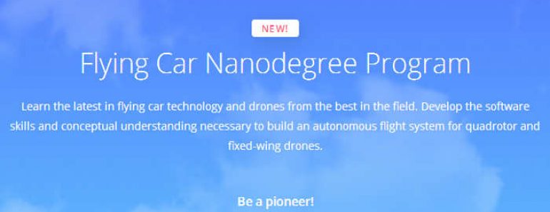 Udacity lanza un curso sobre ¿coches autónomos voladores?