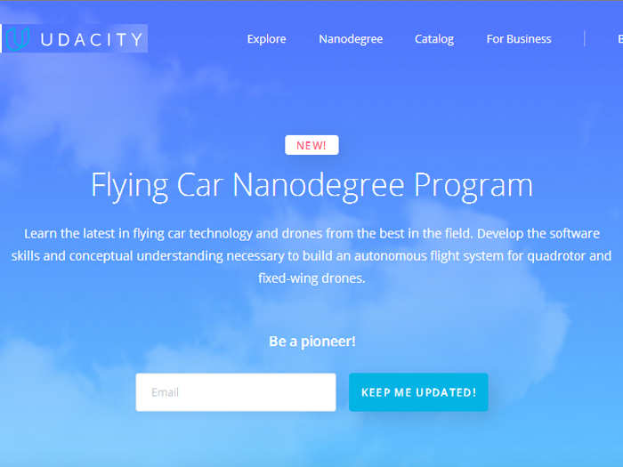 Udacity lanza "Flying Car Nanodegree", un curso sobre ¿coches autónomos voladores?