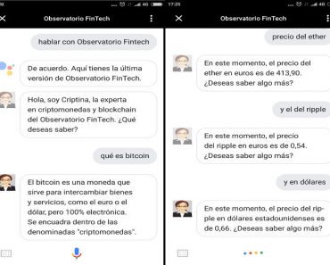 Criptina en Google Assistant
