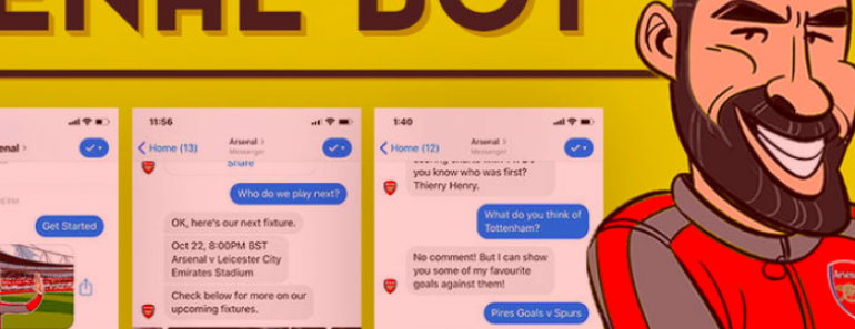 El chatbot oficial del Arsenal: Robot Pires