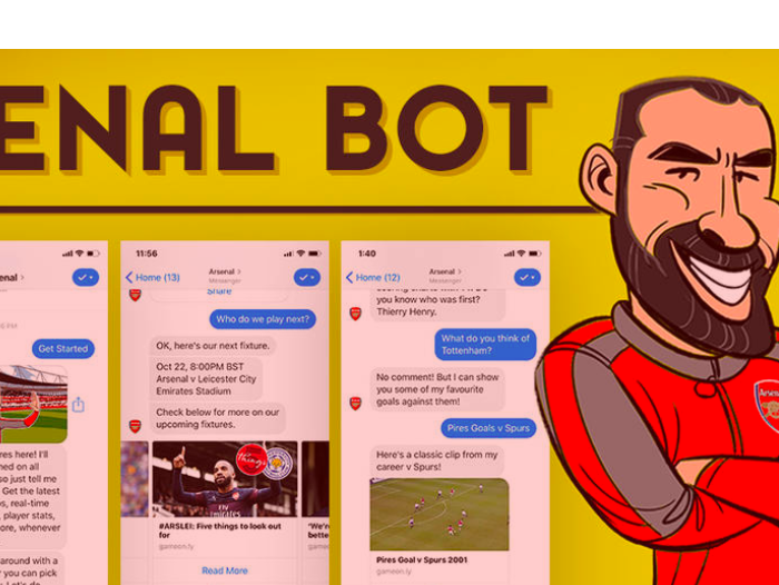 El chatbot oficial del Arsenal: Robot Pires