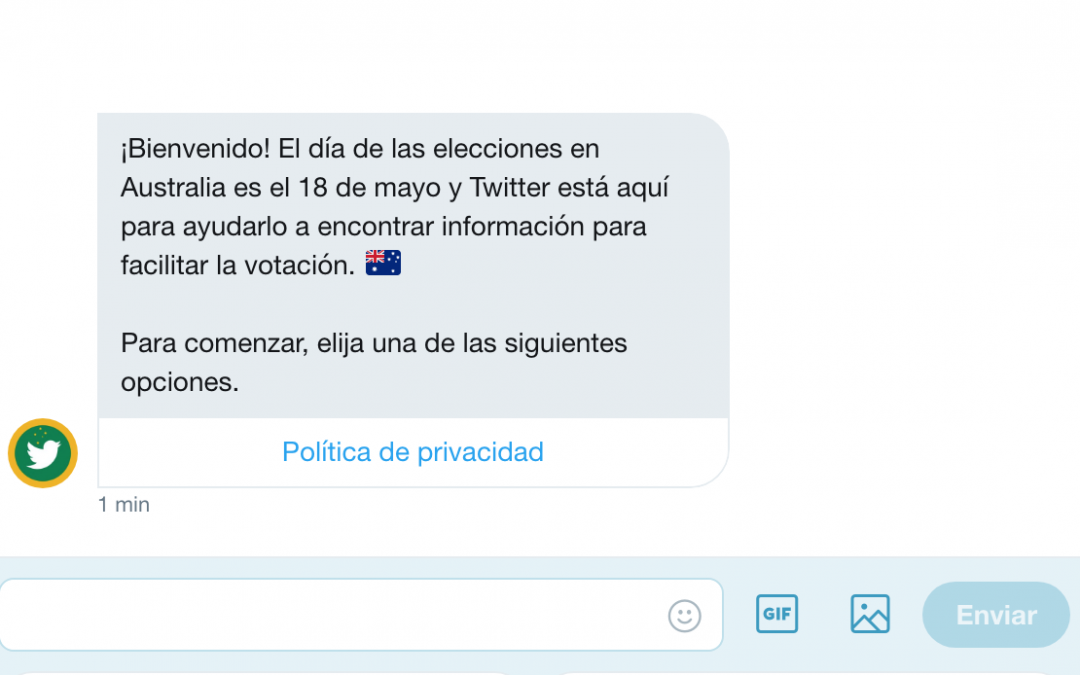 Twitter Australia presenta un chatbot para ayudar e informar a los votantes