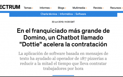 Dottie, el chatbot de Dominos pizza que agiliza el proceso de contratación