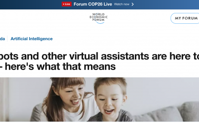World Economic Forum: «Los chatbots y otros asistentes virtuales llegaron para quedarse…»