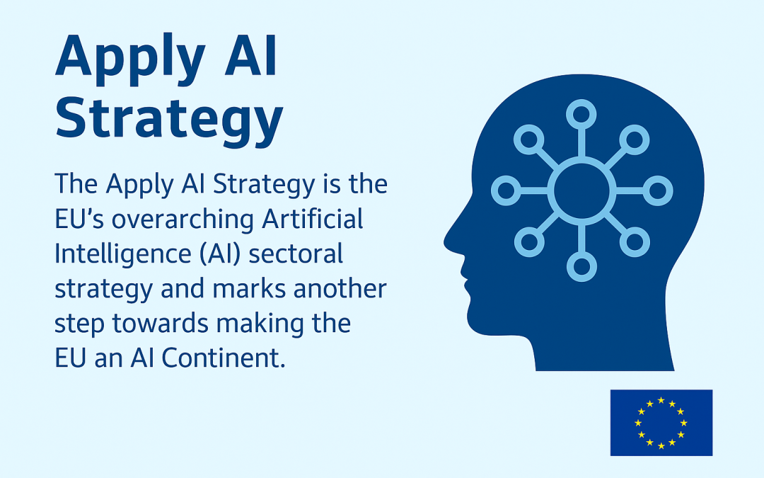 “Apply AI Strategy” el plan de la UE para acelerar la adopción de IA en sectores estratégicos y reducir la dependencia tecnológica de EE UU y China
