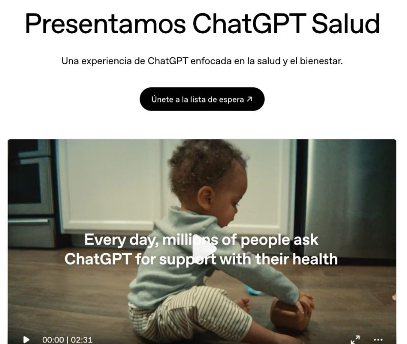 ChatGPT Health, la nueva herramienta de salud personalizada de OpenAI